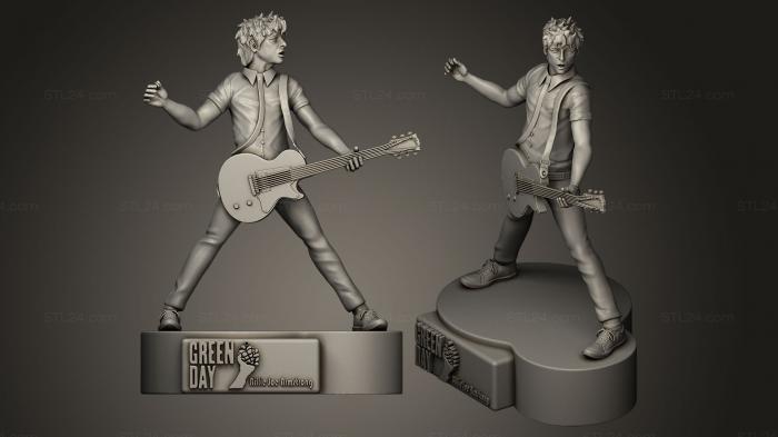 Statues of famous people (GREEN DAY, STKC_0037) 3D models for cnc